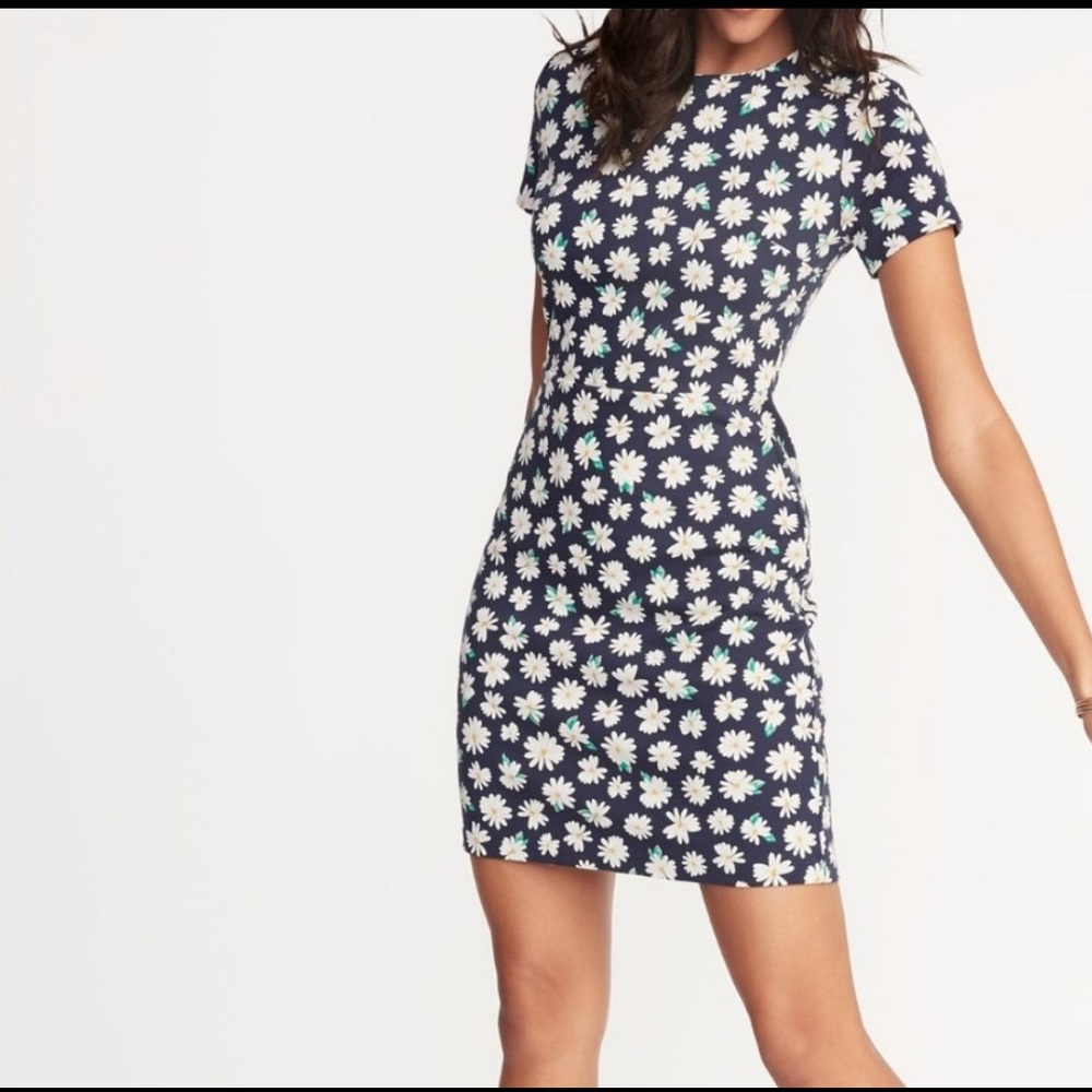 NWT Print Ponte Knit Sheath Dress